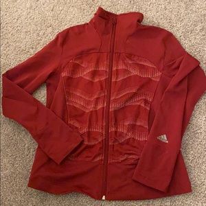Adidas Maroon Zip Up
